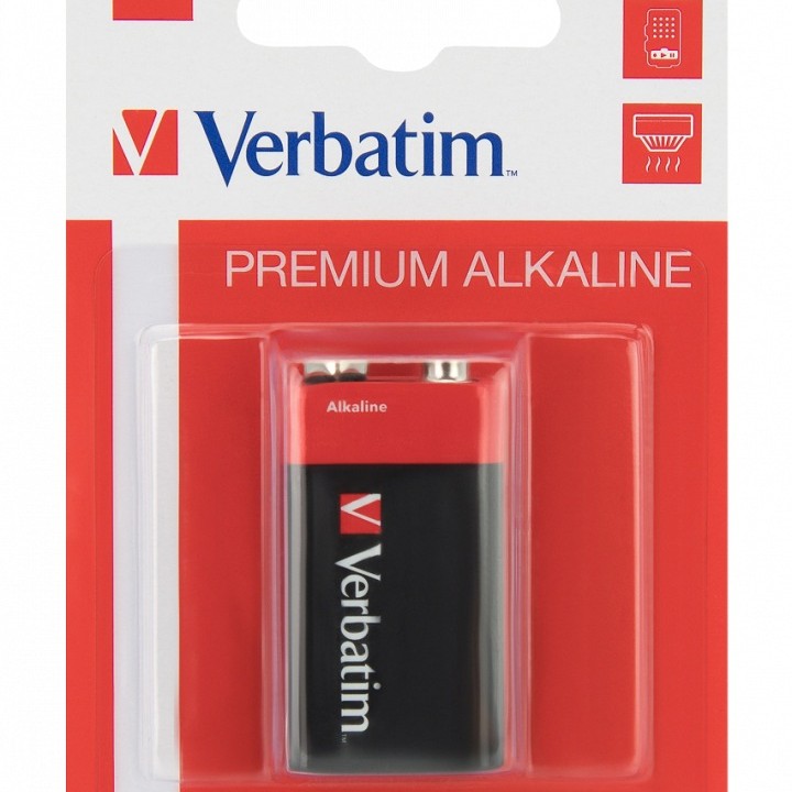 BATERIE VERBATIM 9V (9V), alcalina, 1 buc., 