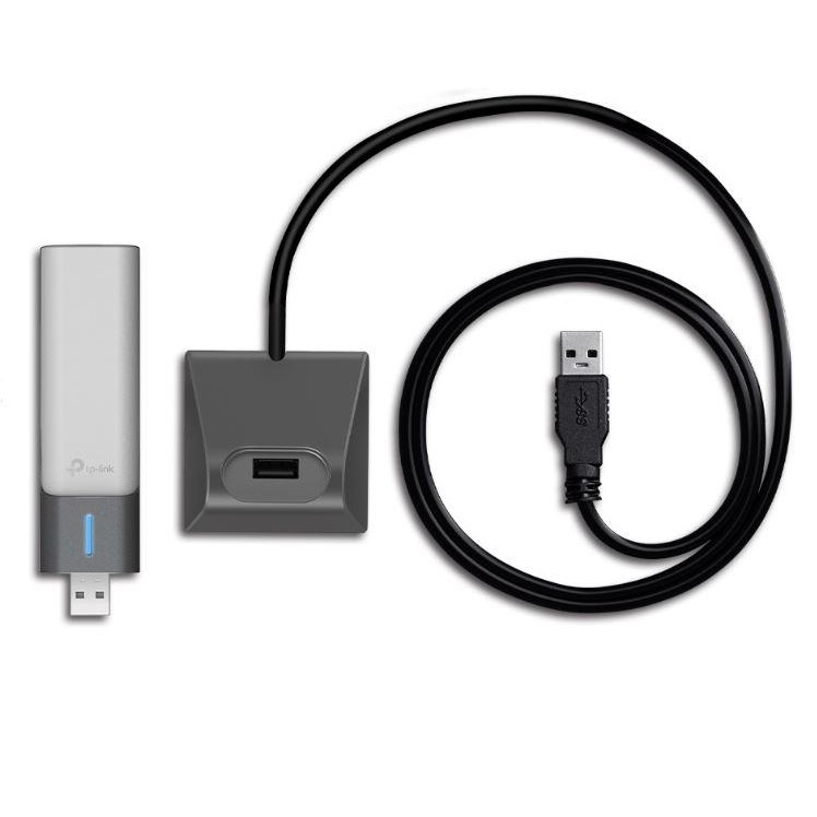 ADAPTOR RETEA TP-LINK AX1800, extern wireless 2.4 GHz | 5 GHz, USB 3.0, port, 1800 Mbps, antena externa x 2, 