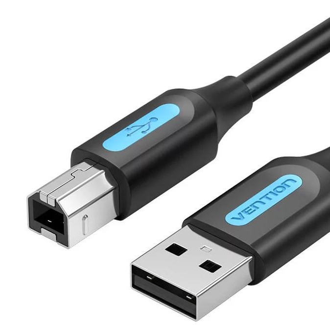 Cablu USB pt. imprimanta Vention, USB 2.0 (T) la USB 2.0 tip B (T), 2m , invelis PVC, negru, 