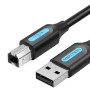 Cablu USB pt. imprimanta Vention, USB 2.0 (T) la USB 2.0 tip B (T), 2m , invelis PVC, negru, 