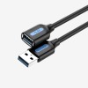 Cablu USB prelungitor Vention, USB 3.2 gen 1 (T) la USB 3.2 gen 1 (M), 0.5m rata transfer 5 Gbps, invelis PVC, negru, 