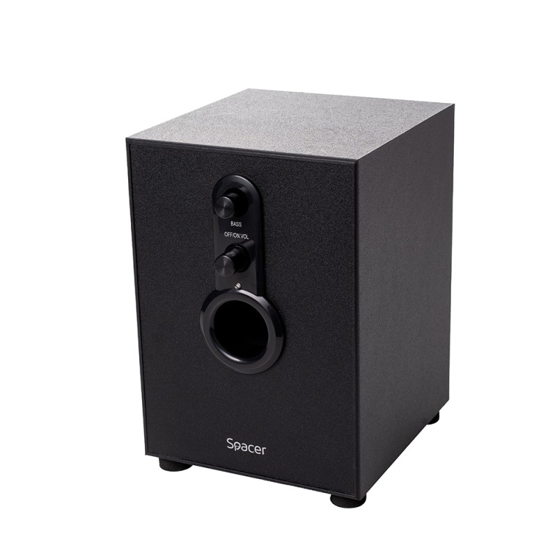 BOXE SPACER 2.1, RMS: 11W (2 x 3W + 5W), control volum, bass, 220V alimentare, black, 