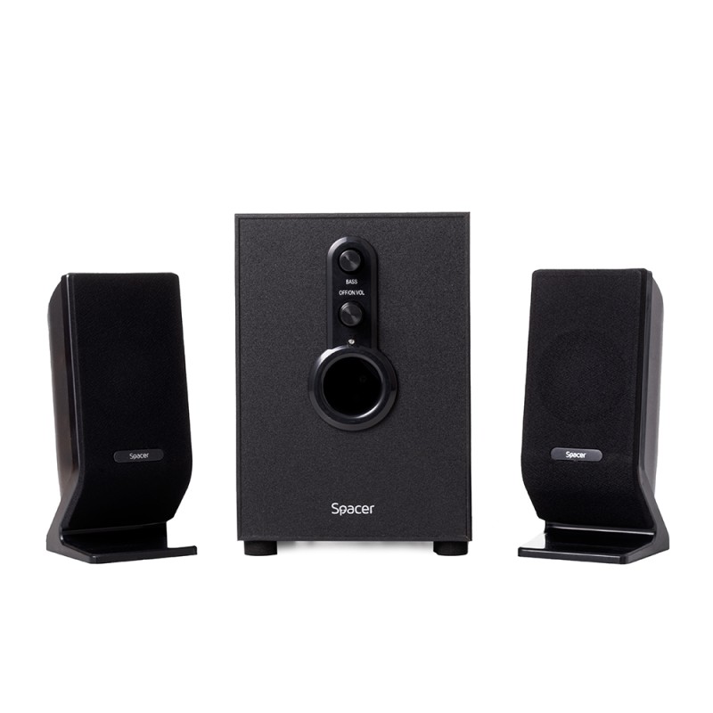 BOXE SPACER 2.1, RMS: 11W (2 x 3W + 5W), control volum, bass, 220V alimentare, black, 