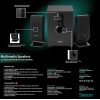 BOXE SPACER 2.1, RMS: 11W (2 x 3W + 5W), control volum, bass, 220V alimentare, black, 