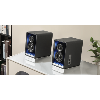 BOXE EDIFIER 2.0, RMS:  70W (2 x 15W, 2 x 20W), Bluetooth 5.3, USB-C, USB-A, AUX, sub-out, GaN charger 65W, black, 