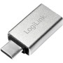 ADAPTOR LOGILINK OTG, pt. smartphone, USB 3.2 Type-C (T) la USB-A 3.0 (M), 5V / 3A 15W, negru, 