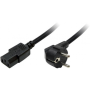 CABLU alimentare LOGILINK 1.8m, intrare Schuko, iesire C13, 10A, testat VDE, black, 