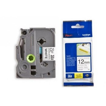Banda Laminata Adeziva Originala Brother Black on White, TZES231, 12mm, pentru H105/PT-E110/D400/D450/D600/E300/E550/H110/H500/P750/PT-D210/PT-D210,