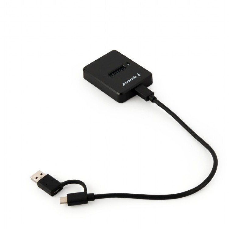 SSD DOCKING Station GEMBIRD, USB 3.1 Type-C, SSD suportat M2 NGFF & NVMe, conectare S-ATA & PCIe, slot: 2230, 2242, 2260, 2280, 22110, black, 