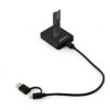 SSD DOCKING Station GEMBIRD, USB 3.1 Type-C, SSD suportat M2 NGFF & NVMe, conectare S-ATA & PCIe, slot: 2230, 2242, 2260, 2280, 22110, black, 