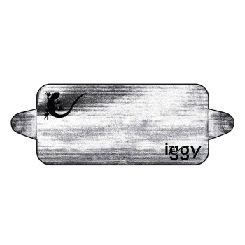 PARASOLAR auto Iggy pentru parbriz, urechi laterale, folie din aluminiu, dimensiune 200 x 70 cm 