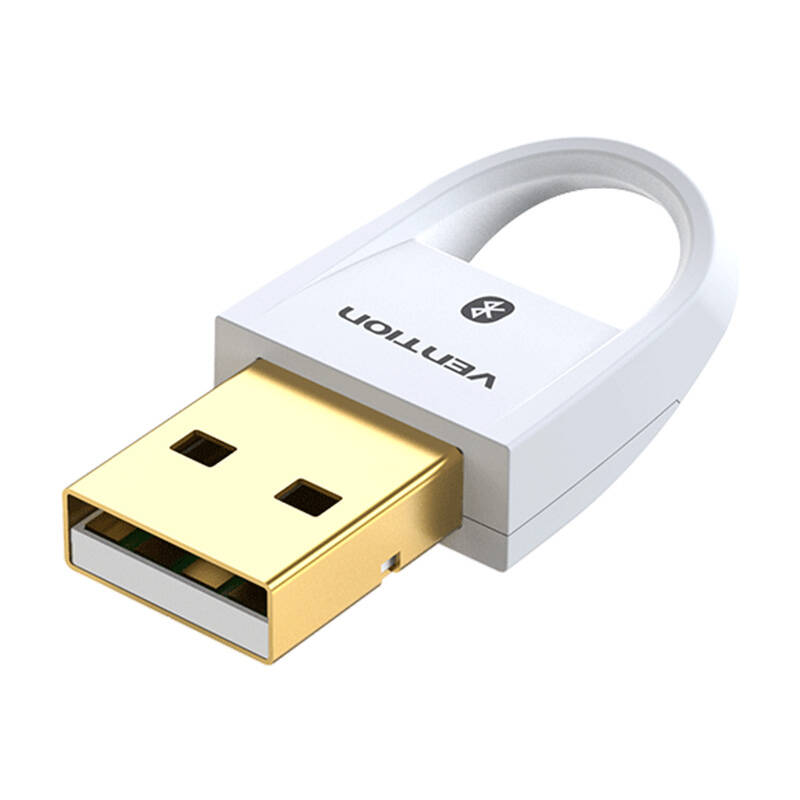 Adaptor Bluetooth Vention, conectare prin USB 2.0, distanta 20 m (pana la), Bluetooth 5.0, antena interna alb, 