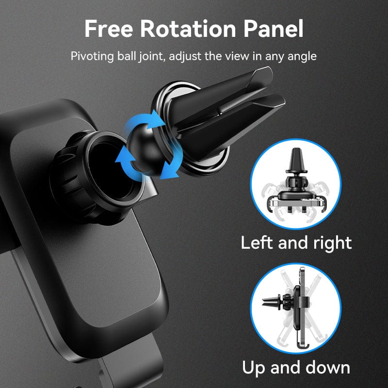 Suport AUTO Vention pt SmartPhone, fixare grila ventilatie, device compatibil 4.7-7.2inch, negru, 