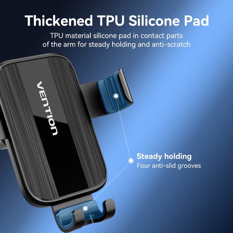 Suport AUTO Vention pt SmartPhone, fixare grila ventilatie, device compatibil 4.7-7.2inch, negru, 