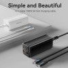 Alimentator retea Vention, 2 x USB-C (100W/100W), 2 x USB-A (18W/18W), GaN, PD, QC, Cablu alimentare 1.5m built-in, Cablu USB-C 1m inclus, negru, 