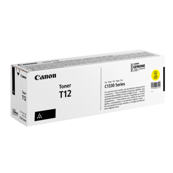 Toner Original Canon Yellow, T12Y, pentru ISX C1333p|C1333i|C1333iF, 5.3K, (timbru verde 1.2 lei)