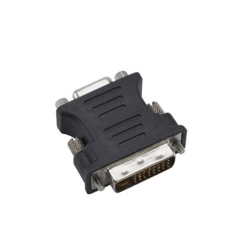 ADAPTOR video SPACER, DVI-I DL (T) la VGA (M), negru, 