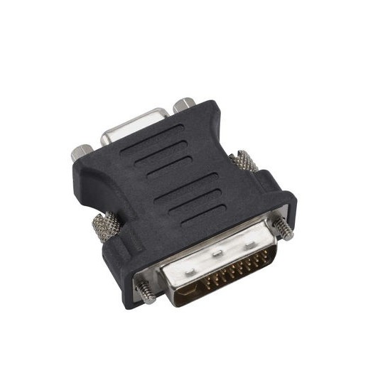 ADAPTOR video SPACER, DVI-I DL (T) la VGA (M), negru, 