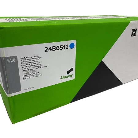Toner Original Lexmark Cyan, 24B6512, pentru XC8160|XC8160|XC8163, 50K, (timbru verde 1.2 lei)