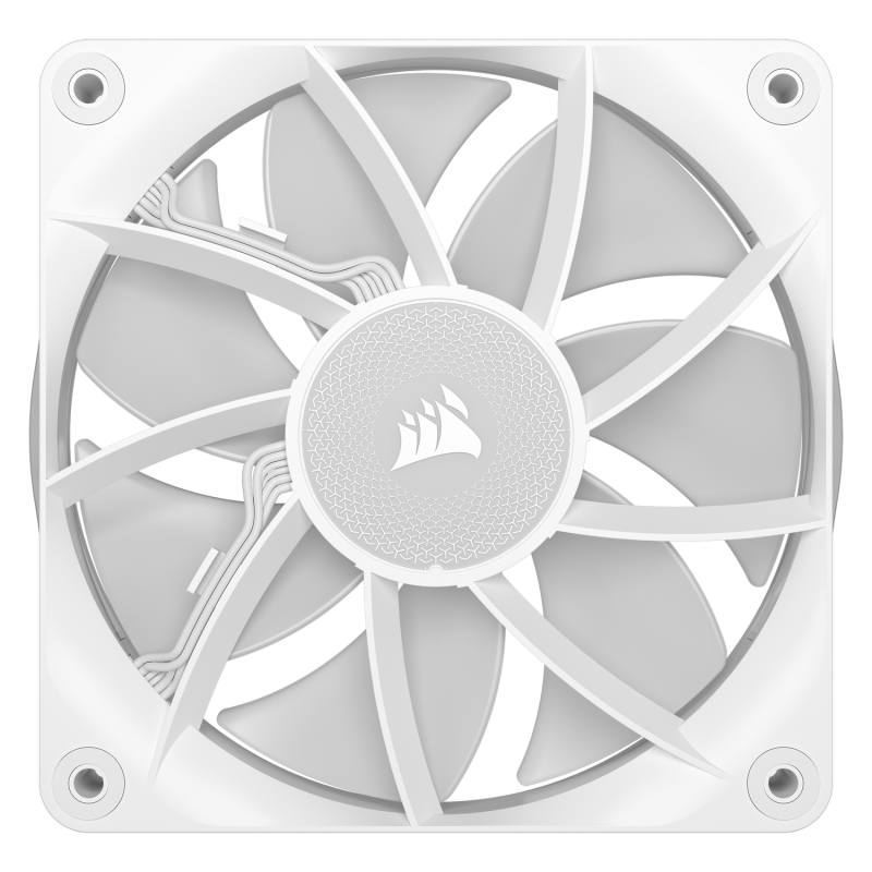 VENTILATOR Corsair iCUE LINK RX120 3x120mm RGB ALB, 0.400-2100 RPM +/- 10%, 10.5-74.2 CFM, Presiune Statica: 0.12-4.38 mm-H2O, 10-36dBA, Prindere magnetica, Lungime cablu 135mm, 600mm 