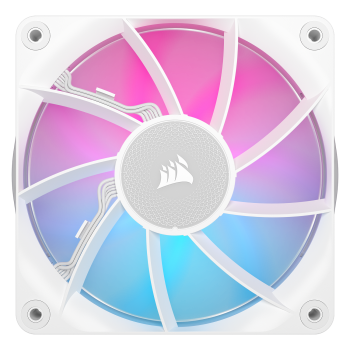 VENTILATOR Corsair iCUE LINK RX120 3x120mm RGB ALB, 0.400-2100 RPM +/- 10%, 10.5-74.2 CFM, Presiune Statica: 0.12-4.38 mm-H2O, 10-36dBA, Prindere magnetica, Lungime cablu 135mm, 600mm 