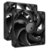 VENTILATOR Corsair iCUE LINK RX140 2x140mm NEGRU, 0.300-1700 RPM +/- 10%, 18.1-95.7 CFM, Presiune Statica: 0.15-3.79 mm-H2O,10-36dBA, Prindere magnetica, Lungime cablu 135mm, 600mm 