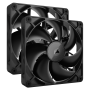 VENTILATOR Corsair iCUE LINK RX140 2x140mm NEGRU, 0.300-1700 RPM +/- 10%, 18.1-95.7 CFM, Presiune Statica: 0.15-3.79 mm-H2O,10-36dBA, Prindere magnetica, Lungime cablu 135mm, 600mm 