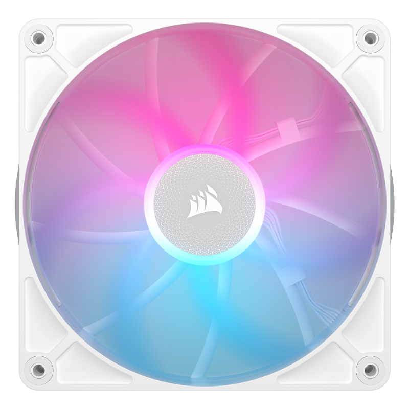 VENTILATOR Corsair iCUE LINK RX140 2x140mm RGB ALB, 0.300-1700 RPM +/- 10%, 18.1-95.7 CFM, Presiune Statica: 0.15-3.79 mm-H2O, 10-36dBA, Prindere magnetica, Lungime cablu 135mm, 600mm 