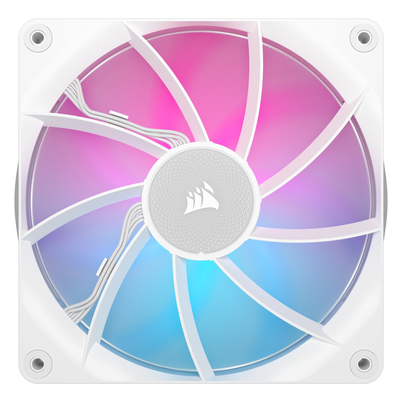 VENTILATOR Corsair iCUE LINK RX140 2x140mm RGB ALB, 0.300-1700 RPM +/- 10%, 18.1-95.7 CFM, Presiune Statica: 0.15-3.79 mm-H2O, 10-36dBA, Prindere magnetica, Lungime cablu 135mm, 600mm 