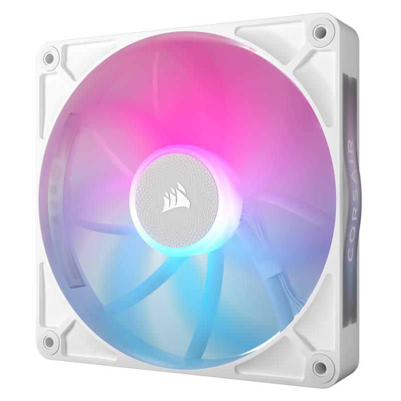 VENTILATOR Corsair iCUE LINK RX140 2x140mm RGB ALB, 0.300-1700 RPM +/- 10%, 18.1-95.7 CFM, Presiune Statica: 0.15-3.79 mm-H2O, 10-36dBA, Prindere magnetica, Lungime cablu 135mm, 600mm 