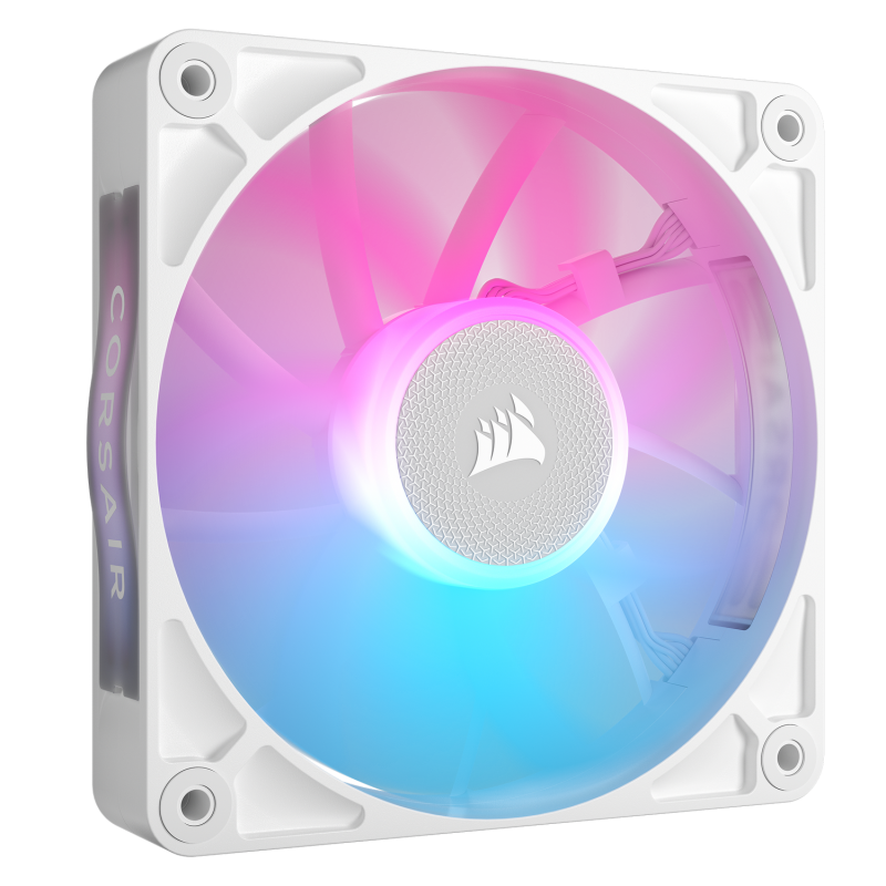 VENTILATOR Corsair iCUE LINK RX120 RGB ALB, viteza 0.400-2100 RPM +/- 10%, 10.5-74.2 CFM, Presiune Statica: 0.12-4.38 mm-H2O, 10-36dBA, Prindere magnetica, Lungime cablu 135mm 