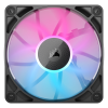 VENTILATOR Corsair iCUE LINK RX120 1x120mm RGB NEGRU,  0.400-2100 RPM +/- 10%, 10.5-74.2 CFM, Presiune Statica: 0.12-4.38 mm-H2O, 10-36dBA, Prindere magnetica, Lungime cablu 135mm 