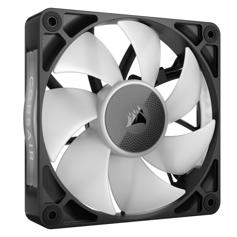 VENTILATOR Corsair iCUE LINK RX120 1x120mm RGB NEGRU,  0.400-2100 RPM +/- 10%, 10.5-74.2 CFM, Presiune Statica: 0.12-4.38 mm-H2O, 10-36dBA, Prindere magnetica, Lungime cablu 135mm 