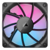 VENTILATOR Corsair iCUE LINK RX120 1x120mm RGB NEGRU,  0.400-2100 RPM +/- 10%, 10.5-74.2 CFM, Presiune Statica: 0.12-4.38 mm-H2O, 10-36dBA, Prindere magnetica, Lungime cablu 135mm 