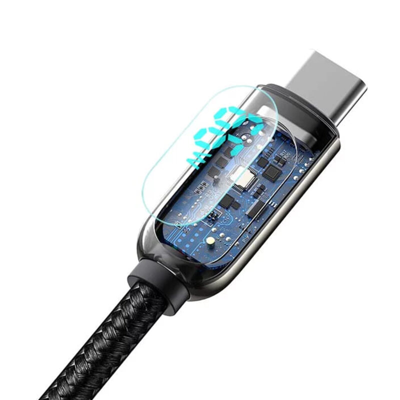 CABLU alimentare si date Baseus, Dynamic Fast Charging Data Cable pt. smartphone, USB (T) la USB Type-C (T), 66W, braided, 2m, negru, 