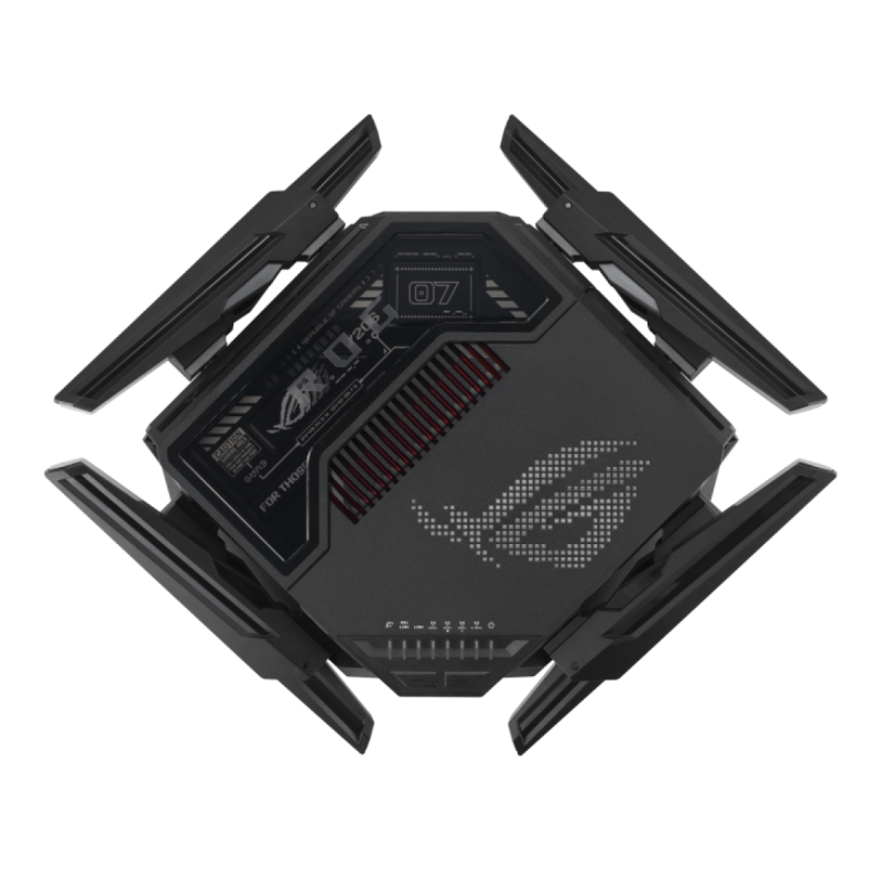 ASUS ROG Rapture GT-BE98 Quad-band WiFi 7 802.11be Gaming Router support new 320MHz bandwidth 