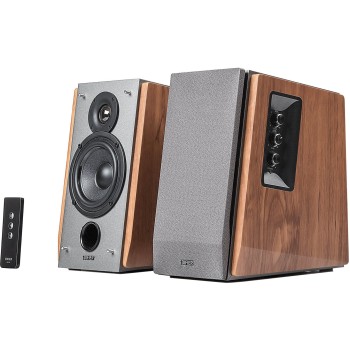 BOXE EDIFIER 2.0, RMS:  60W (2 x 13W, 2 x 17W), telecomanda wireless, volum, bass, treble, dual RCA, brown, 