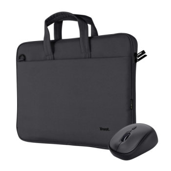 TRUST Bologna Laptop Bag And Mouse Set Black 