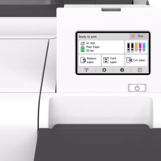 Plotter Inkjet Color Canon TM-255, A1,Functii: Imprimare,Viteza de Printare Monocrom:,Viteza de printare color: 0:22-0:40, Conectivitate:USB|Retea|Wi-Fi, Duplex,ADF:(Timbru Verde 23lei) 