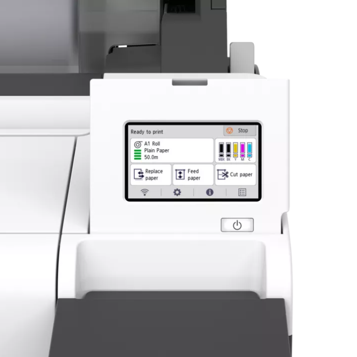 Plotter Inkjet Color Canon TM-355, A0, Functii: Imprimare, Viteza de Printare Monocrom:,Viteza de printare color:0:17-2.23,Conectivitate:USB|Retea|Wi-Fi, Duplex:,ADF:(Timbru Verde 23lei) 