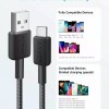 Cablu alimentare si date Anker, USB-A (T) la USB Type-C (T), 1.8m rata transfer 480 Mbps, invelis nylon, braided, negru, 