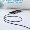 Cablu alimentare si date Anker, USB-A (T) la USB Type-C (T), 1.8m rata transfer 480 Mbps, invelis nylon, braided, negru, 