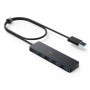 HUB USB Anker 4-in-1, porturi: 4 x USB 3.2 gen 1, conectare prin USB 3.2 (T), rata transfer 5 Gbps, ABS, negru, 