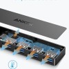 HUB USB Anker 4-in-1, porturi: 4 x USB 3.2 gen 1, conectare prin USB 3.2 (T), rata transfer 5 Gbps, ABS, negru, 