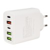 ALIMENTATOR retea SPACER Quick Charge 37W, 1 x USB Type-C 20W + 1 x USB QC 3.0 18W, 2 x USB 2.4A + 1 x USB Type-C 2.4A 