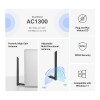 ADAPTOR RETEA MERCUSYS, AC1300 extern wireless 2.4 GHz | 5 GHz, USB 2.0, 1300 Mbps, antena externa x 1, 