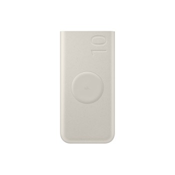 Baterie externa 2 x USB Type C, 10000 mAh, 25W, Wireless Bej 