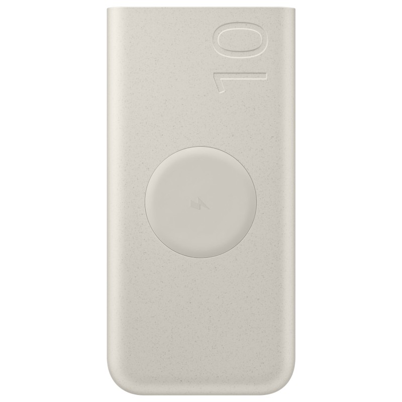 Baterie externa 2 x USB Type C, 10000 mAh, 25W, Wireless Bej 