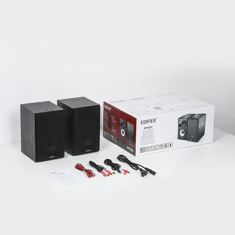 BOXE EDIFIER 2.0, RMS:  24W (2 x 12W), bluetooth v5.4, volum, bass, dual RCA, 220V alimentare, black 