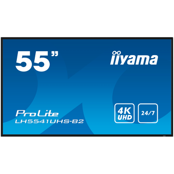 55IN 3840X2160 4K UHD IPS 1 HAZ/VGA HDMI 500CD/QM MEDIA PLAY USB 
